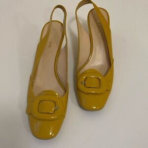 Prada slung back kitten heel
